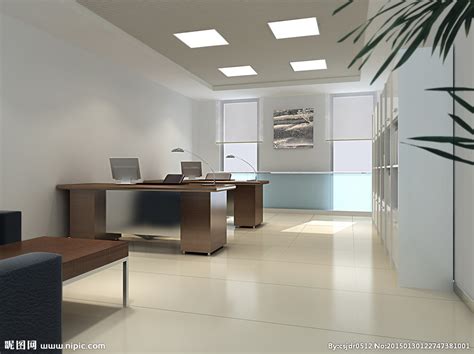 办公室效果图设计图__室内设计_环境设计_设计图库_昵图网nipic.com