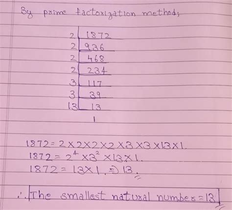 find the smallest natural number by which it should be divided so that ...