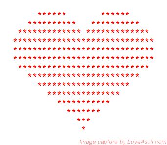 Pin by Love ASCII Art on ASCII Art Hearts | Ascii art, Emoji texts ...