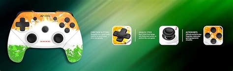 Ant Esports GP300 Pro Tri Colour Wireless Gaming Controller Gamepad for ...