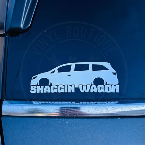 Shaggin Wagon Mini Van Vinyl Decal Sticker - Etsy