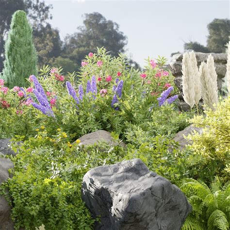 3D Plants Asset Set Garden Collection-Blender 3DModel 3D Model ...
