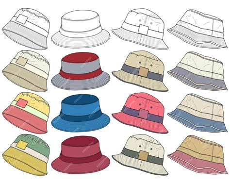 Bucket Hat Drawing Tutorial 的图像结果