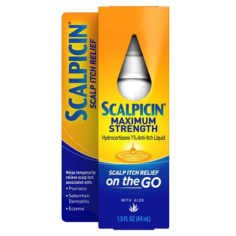Scalpicin Max Strength Scalp Itch Treatment, 1.5 oz. HSA/FSA Eligible ...