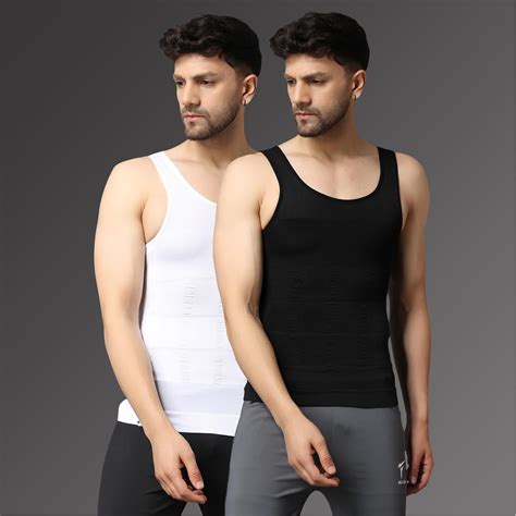 Stretchable Slimming Innerwear Shirt Tummy Tucker Vest for Men Slim Fi ...