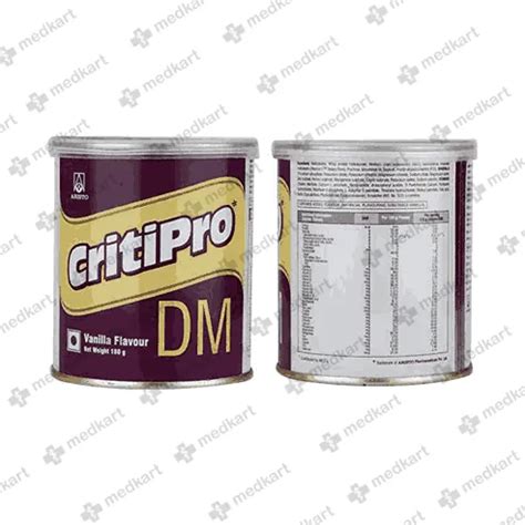 CRITIPRO DM VANILLA POWDER 180 GM Price, Uses, Side Effects ...