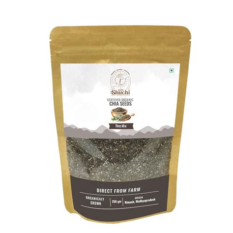 Shuchi organic chia seeds I High fiber chia seeds I Omega – 3 rich chia ...