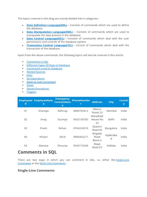 Image result for Comment SQL Code