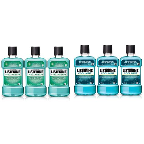 Buy Listerine Cavity Fighter Mouthwash 250ml (Buy 2 Get 1 Free ...