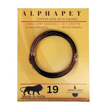 Alphapets 5mtr enameled Copper Wire Magnetic Wire for Science Projects ...