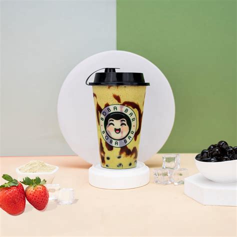 Strawberry Matcha Bubble Tea with Tapioca Pearls – Boba Bar