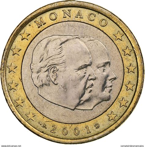 Monaco - Monaco, Rainier III & Albert, Euro, 2001, Pessac, Bimétallique, TTB+, KM:173