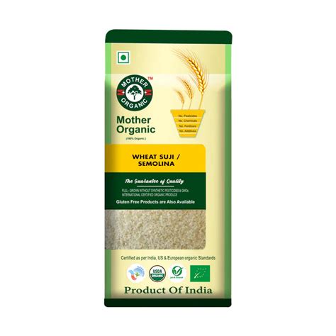 Wheat Suji - Mother Organic - 500gm – naturessoulshop