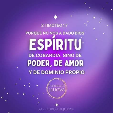 Guerrera de Jehová on Instagram: "Porque no nos ha dado Dios espíritu ...