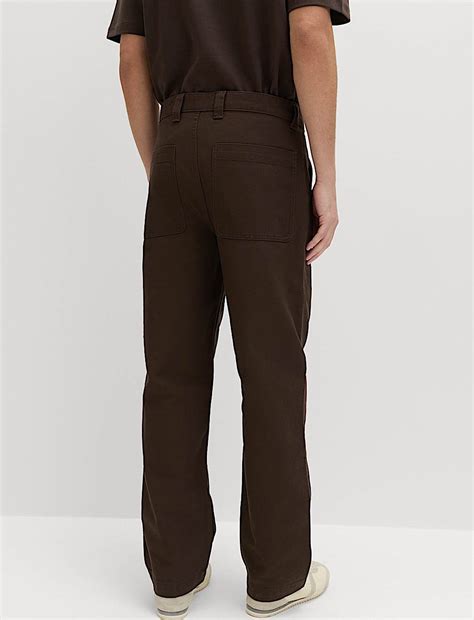 Buy Loose Fit Pure Cotton Utility Trousers at Marks & Spencer