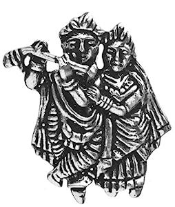 Exotic India Radha Krishna Pendant - Sterling Silver : Amazon.in: Fashion