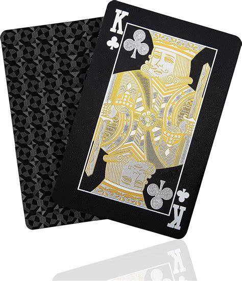 SAMVARDHAN Plated Poker Playing Cards Classic PVC Poker Table Cards for ...