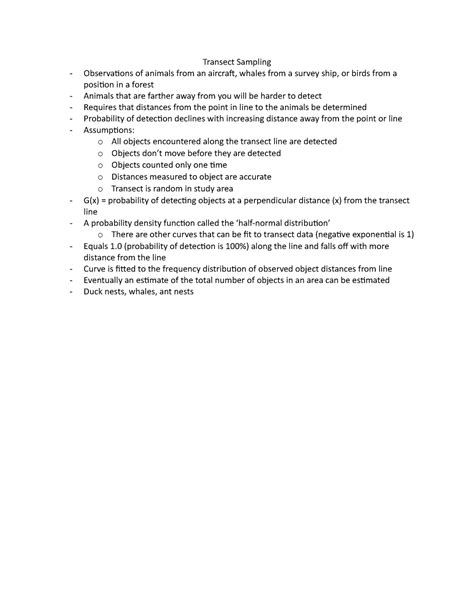Image result for Transect Sampling