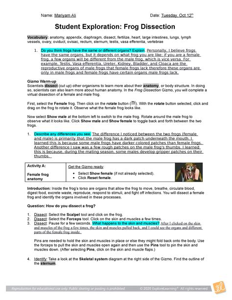 Frog Dissection Tutorial 的图像结果