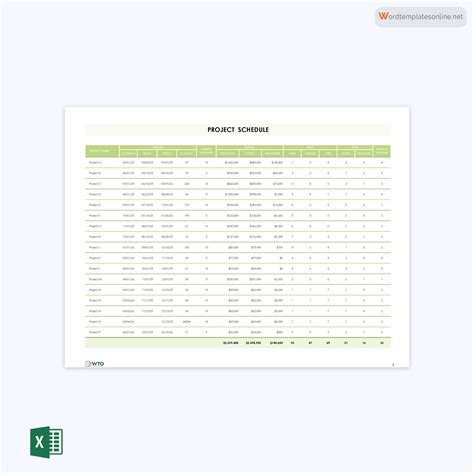 Project Schedule Schedule Excel Microsoft 的图像结果