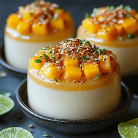 Mango Coconut Panna Cotta Cups - Tasty with Lara