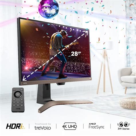 Buy BenQ EW2880U 4K IPS HDR Computer Monitor USB-C (60W Power), 90% DCI ...