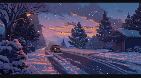 Winter Landscape Road HD Pixel Art Wallpaper, HD Artist 4K Wallpapers ...