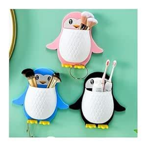 Toothbrush Holders for Bathroom Plastic Wall Mounted Self Adhesive ...