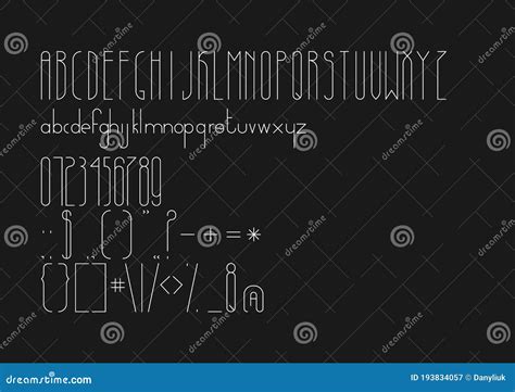 Alphabetic Font and Numbers. Vector Typography Abc Letters Stock Vector - Illustration of color ...
