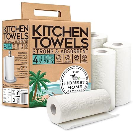 Origami 2 Ply Kitchen Tissue Paper Roll - 6 in 1 (60 Pulls Per Roll ...