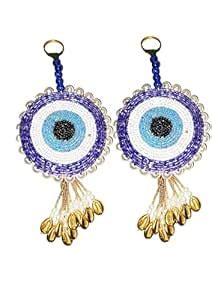 Buy Crafting INFINITY Blue Evil Eye Wall Hanging for Wall Decor 5 inch ...