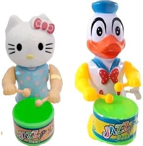 shrisa creation Key-Operated Cute Monkey Duck and Cat Drummer Toys for ...
