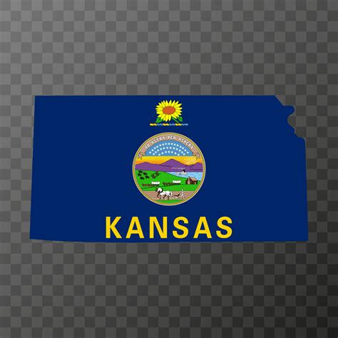 Kansas state flag. Vector illustration. 13430923 Vector Art at Vecteezy