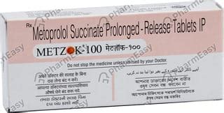 Metzok Er 100 MG Tablet (10): Uses, Side Effects, Price & Dosage ...