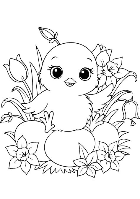 Baby Chick coloring pages
