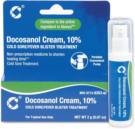 Amazon.com: Cosette Cold Sore/Fever Blister Treatment for Face or Lips with Docosanol Cream, 10% ...
