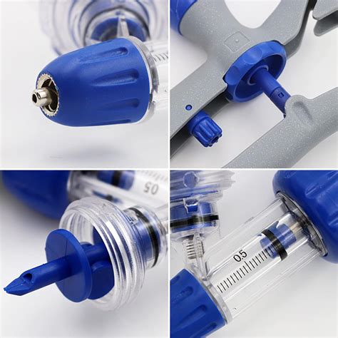 Buy CHUANGRUN Adjustable and Continuous Syringe, 1ml 2ml 5ml Syringe ...