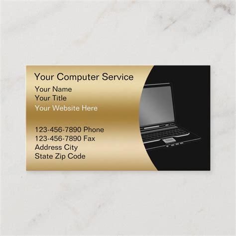 Computer Repair Business Cards Samples 的图像结果