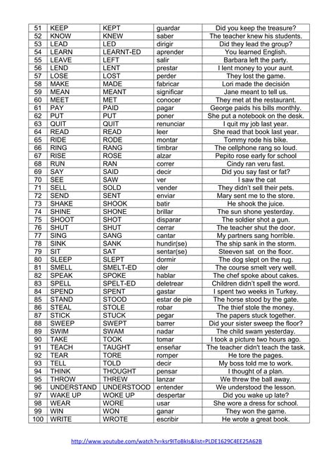 1 oo verbos irregulares1 | DOC