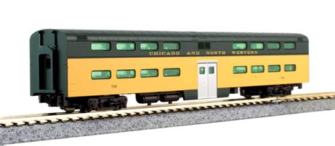 Kato N Scale C&NW EMD E8A and Pullman Bi-Level 400" Train 6-Unit Set w ...