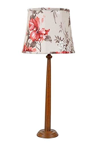 Buy The Good Shade Afternoon Flowers Lamp Shade with Wooden Lamp Base ...