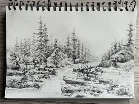 Landscape Drawings Pencil
