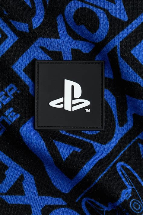 Printed hoodie - Blue/PlayStation - Kids | H&M IN