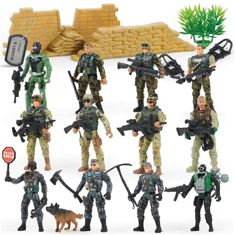 Joyin 16 Pcs Army Men Playset With 12 Realistic Army | Desertcart INDIA