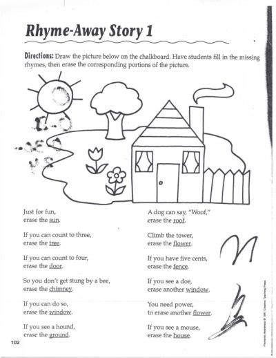 Draw-a-Rhyme Story | LoveToTeach.org | Rhyming activities, Draw a rhyme ...