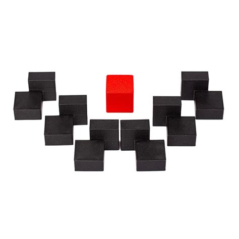 Surround the Red Cube With 6 Black Pieces. Surround Puzzle. - Etsy