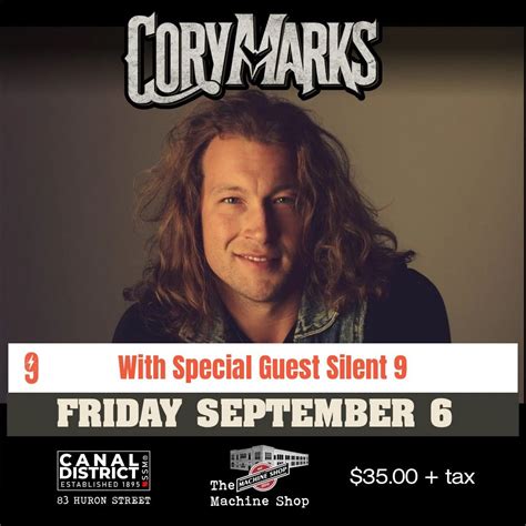 Cory Marks with Special Guest Silent 9, 83 Huron St, Sault Sainte Marie ...