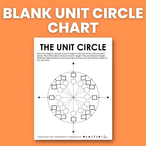 Fill in the Blank Unit Circle Chart | Math = Love - Worksheets Library