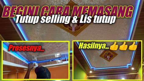 memasang plafon pvc
