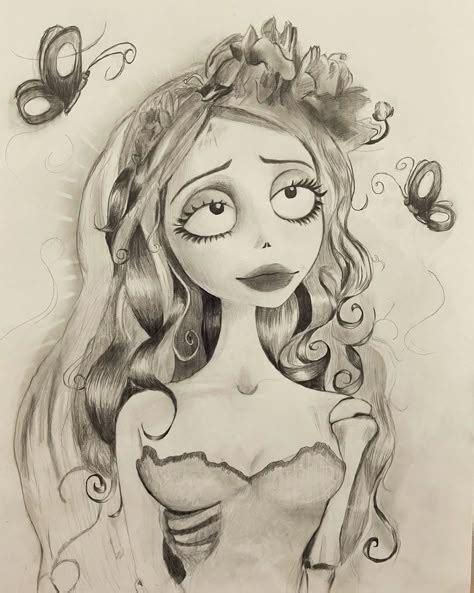 Image result for Corpse Bride Outline